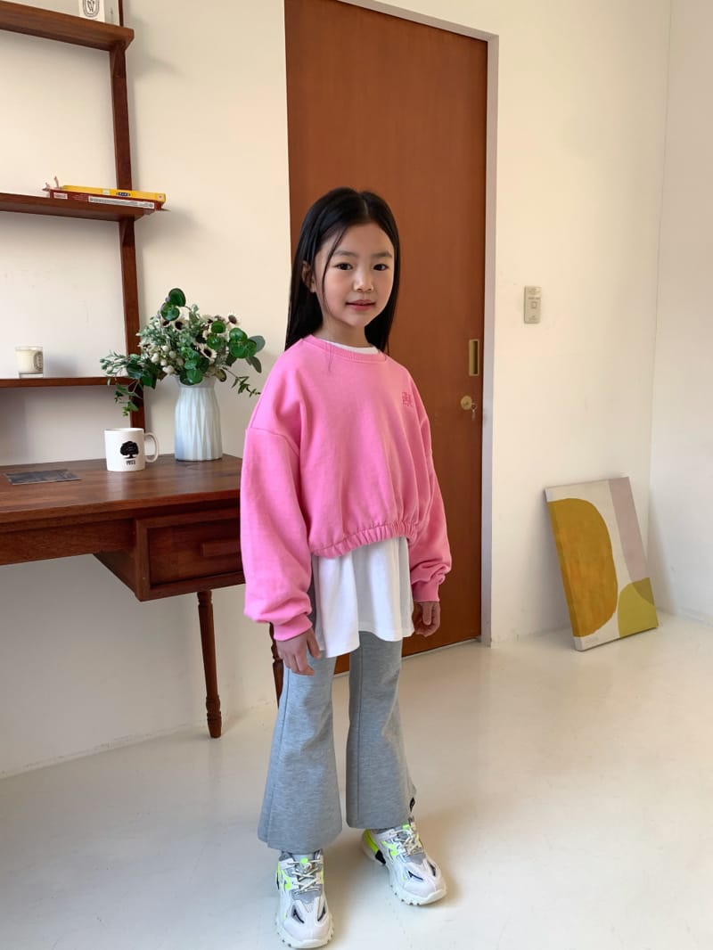 a-Market - Korean Children Fashion - #kidsshorts - Crop Banding Sweatshirt - 7