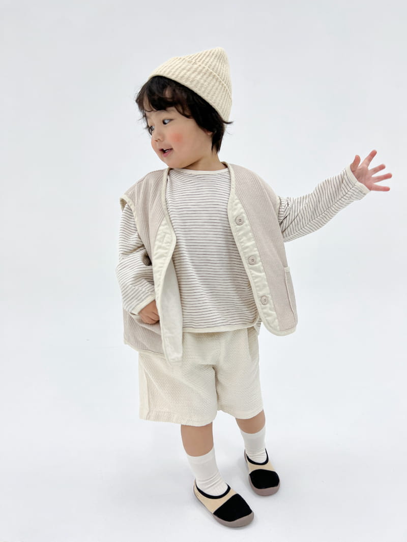 a-Market - Korean Children Fashion - #kidsstore - Stripes Piping Tee - 10