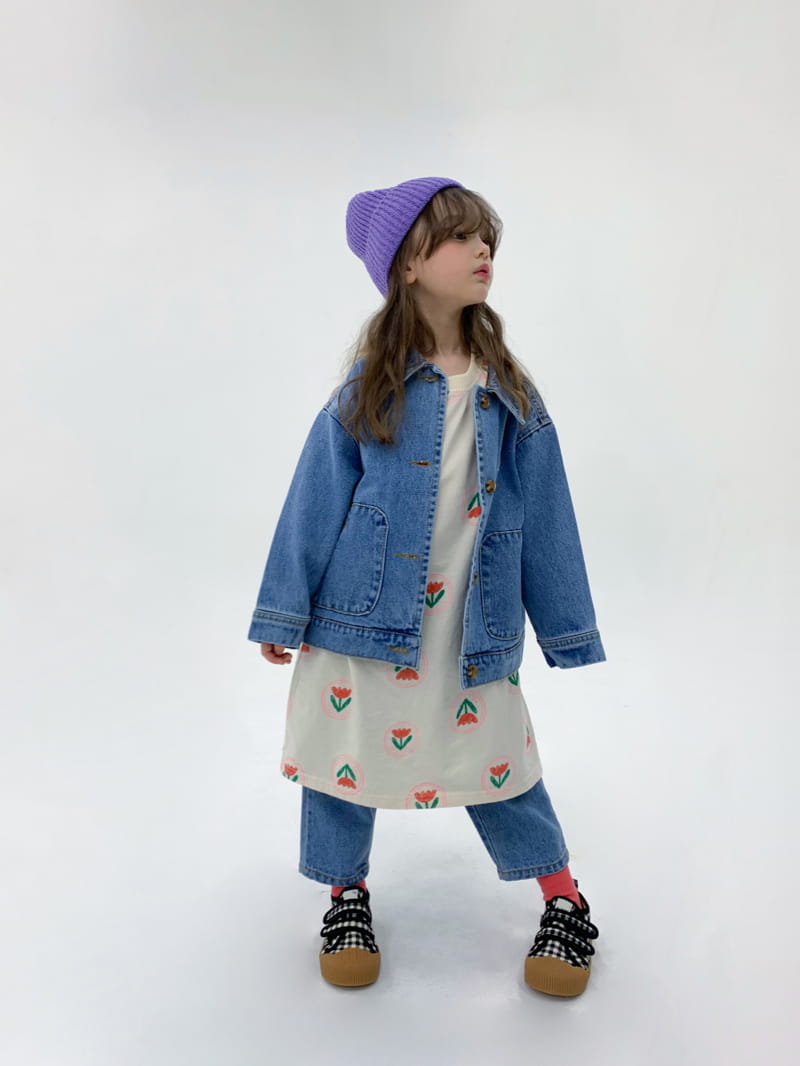 a-Market - Korean Children Fashion - #kidsstore - Baggy Jeans - 7