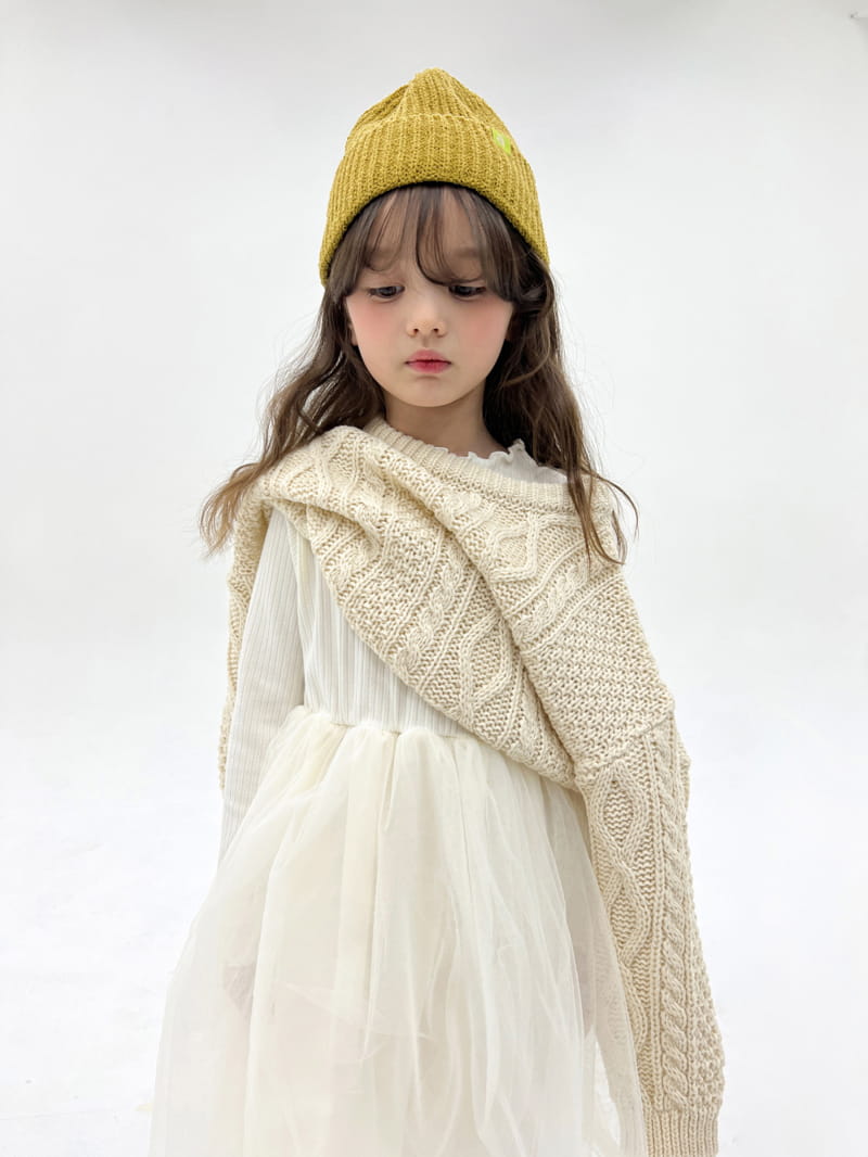 a-Market - Korean Children Fashion - #kidsshorts - Twist Round Knit Tee - 4