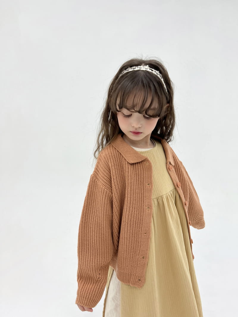 a-Market - Korean Children Fashion - #kidsstore - Collar Cardigan - 2