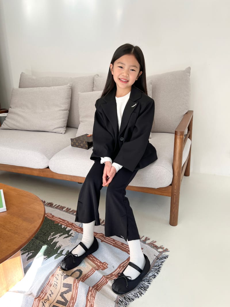 a-Market - Korean Children Fashion - #kidsstore - Span Bootscut Pants - 2