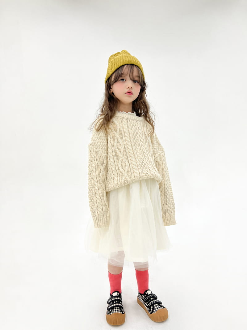 a-Market - Korean Children Fashion - #kidzfashiontrend - Twist Round Knit Tee - 5