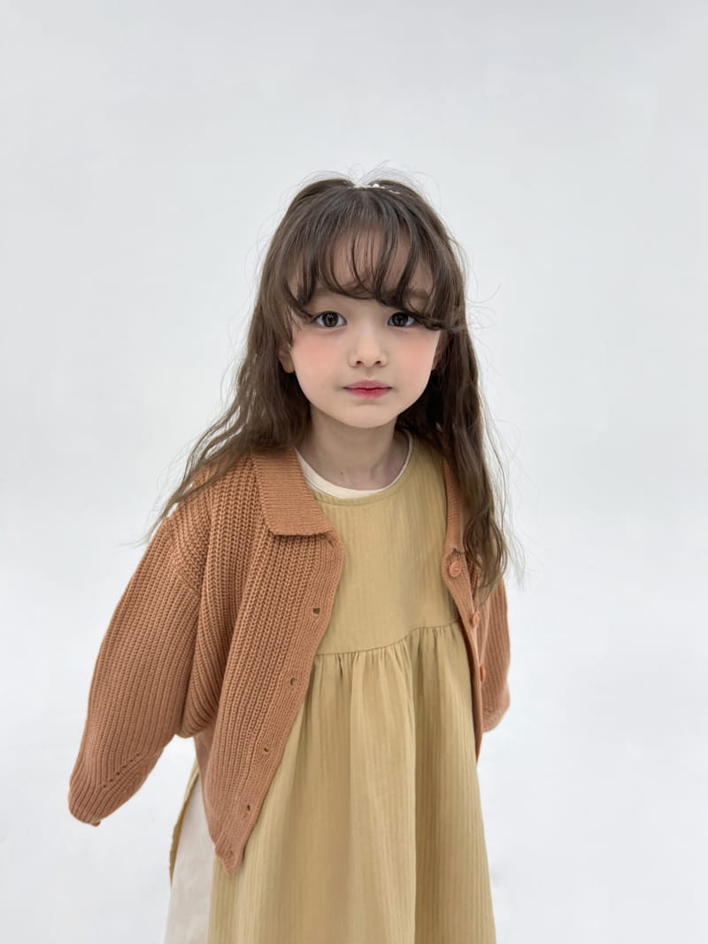 a-Market - Korean Children Fashion - #kidzfashiontrend - Collar Cardigan - 3
