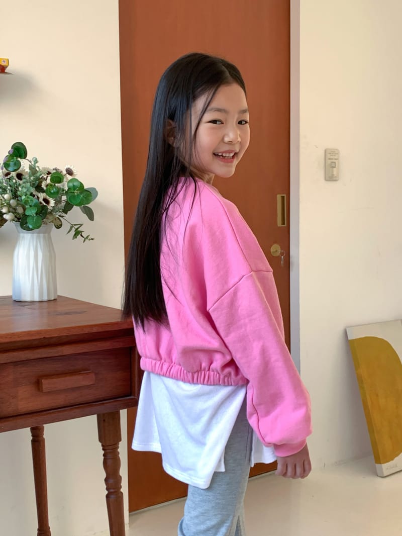 a-Market - Korean Children Fashion - #kidzfashiontrend - Crop Banding Sweatshirt - 9