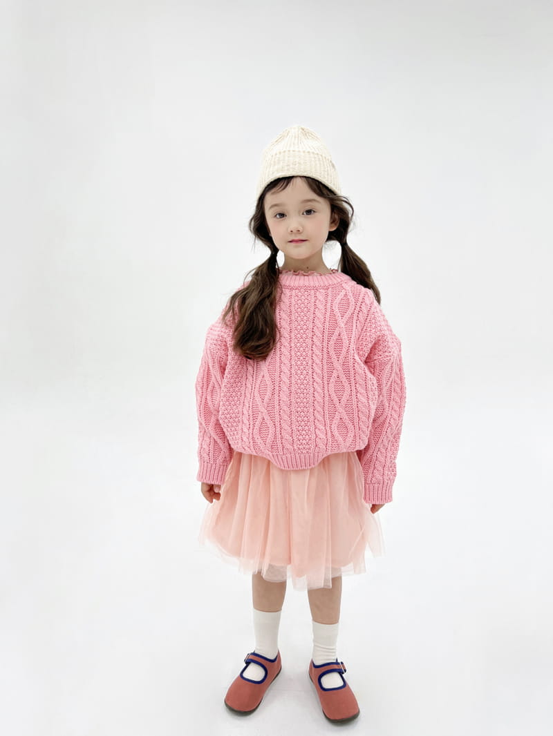 a-Market - Korean Children Fashion - #minifashionista - Twist Round Knit Tee - 9