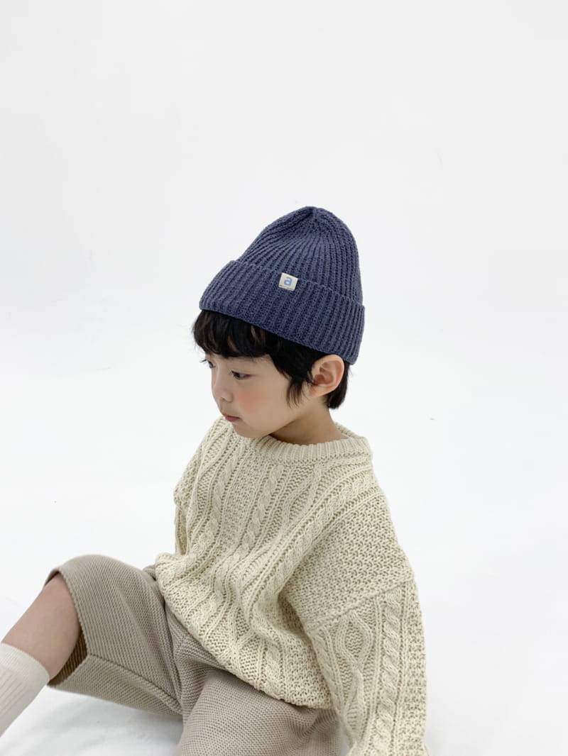 a-Market - Korean Children Fashion - #toddlerclothing - Twist Round Knit Tee - 12