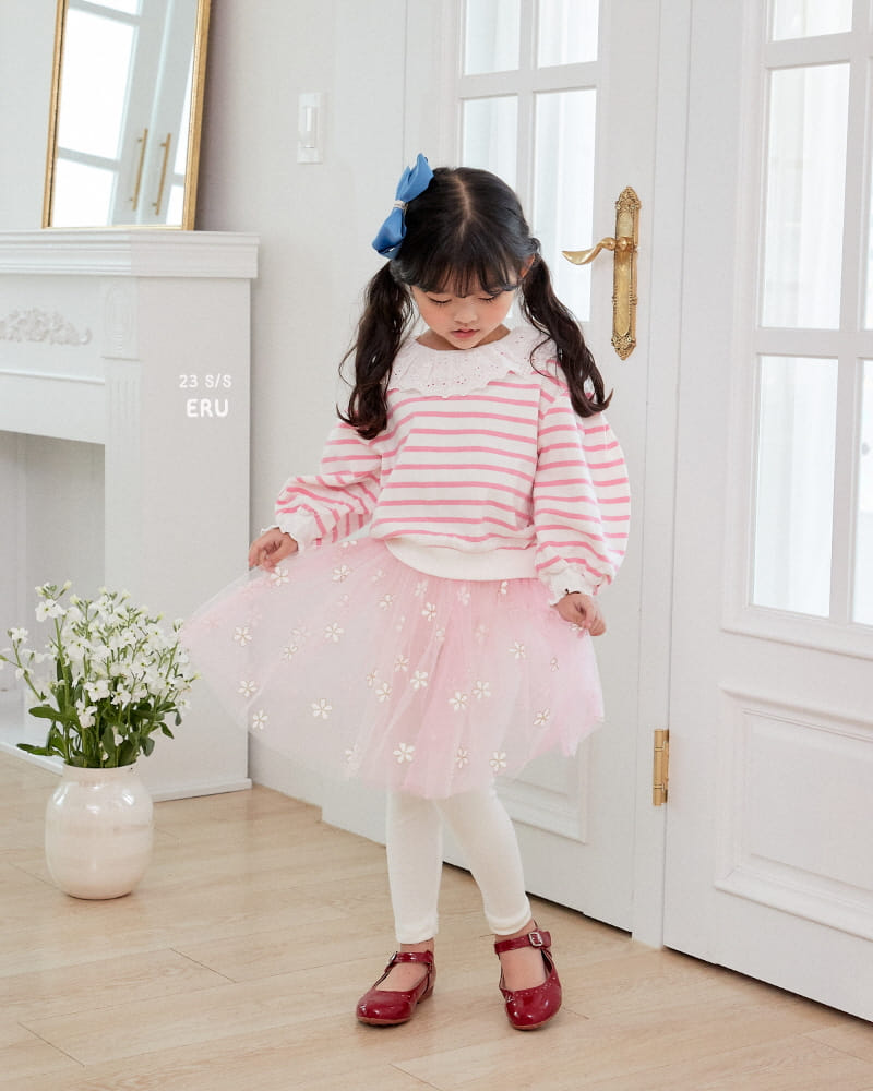 e.ru - Korean Children Fashion - #childrensboutique - Flower Skirt Leggings - 3
