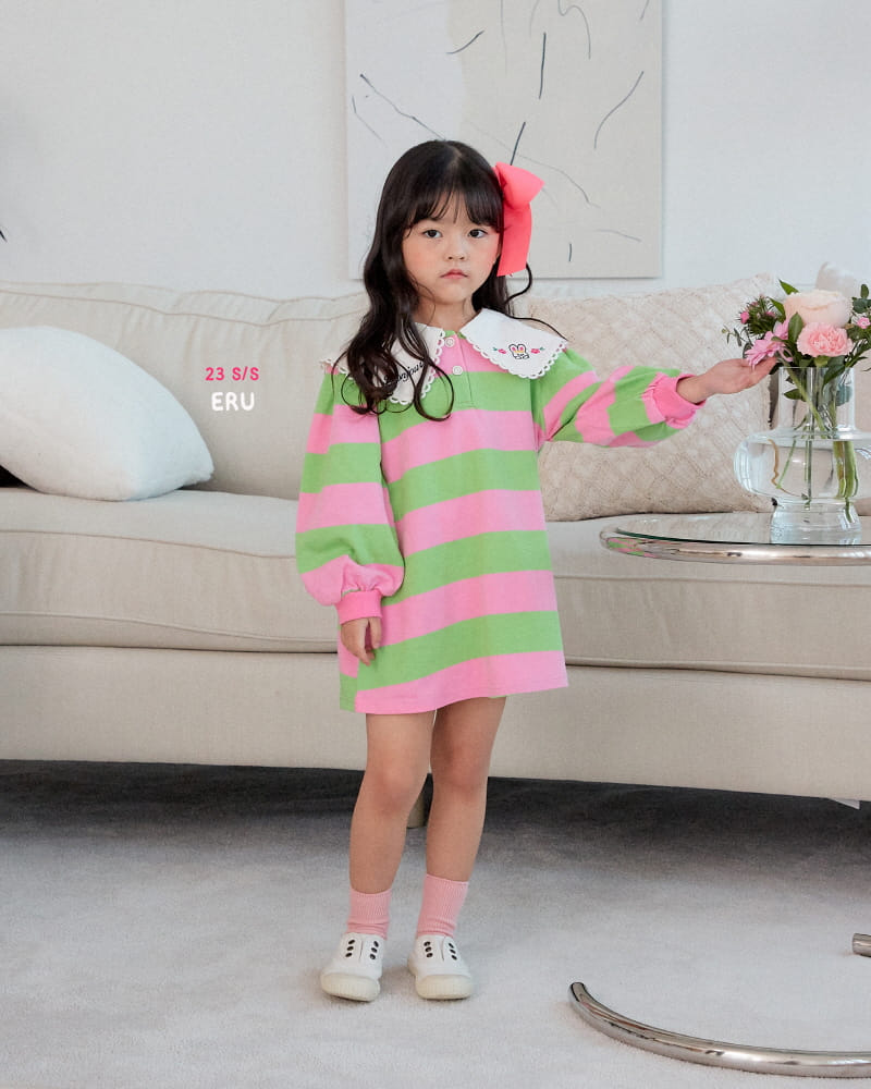e.ru - Korean Children Fashion - #childrensboutique - Big Collar One-piece - 2
