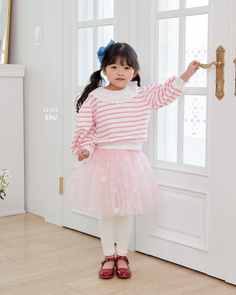 e.ru - Korean Children Fashion - #childrensboutique - Flower Skirt Leggings - 4