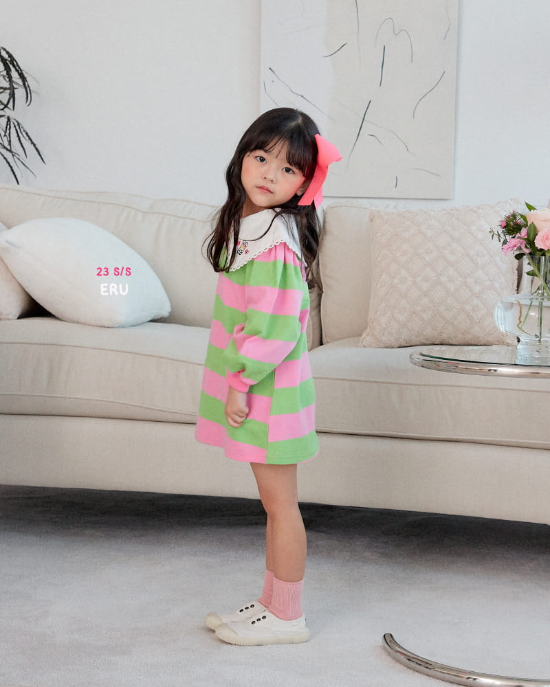 e.ru - Korean Children Fashion - #designkidswear - Big Collar One-piece - 3