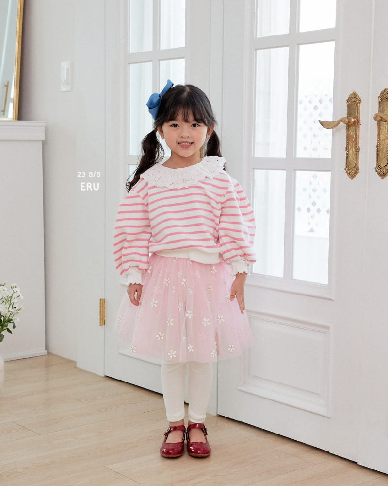 e.ru - Korean Children Fashion - #discoveringself - Flower Skirt Leggings - 5