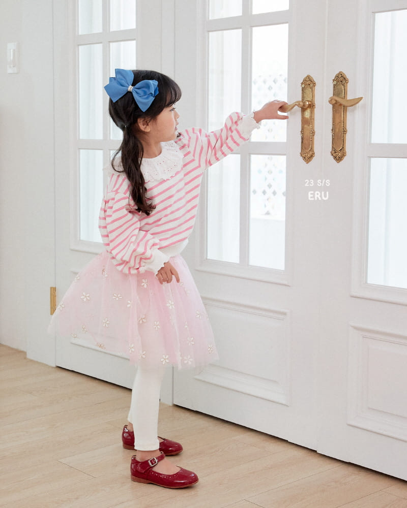 e.ru - Korean Children Fashion - #fashionkids - Flower Skirt Leggings - 6