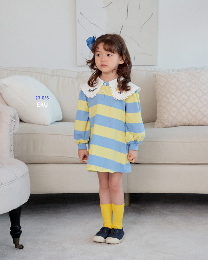 e.ru - Korean Children Fashion - #kidzfashiontrend - Big Collar One-piece - 8