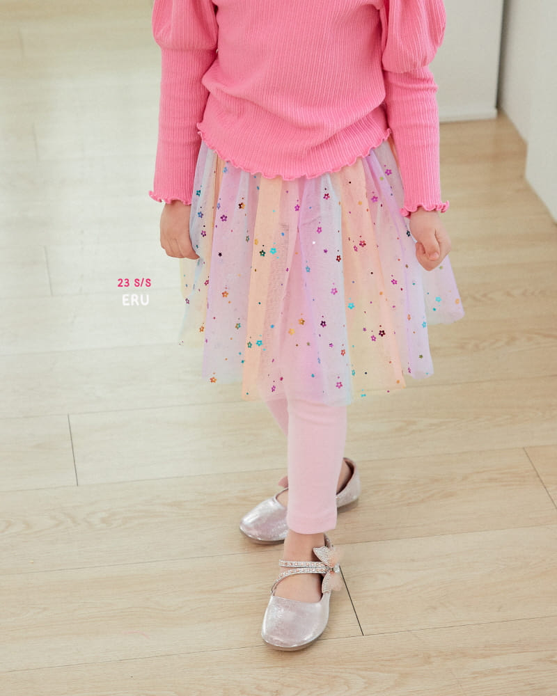 e.ru - Korean Children Fashion - #minifashionista - Rainbow Skirt Leggings - 12