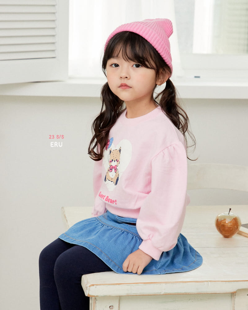 e.ru - Korean Children Fashion - #prettylittlegirls - Heart Bear Tee - 2