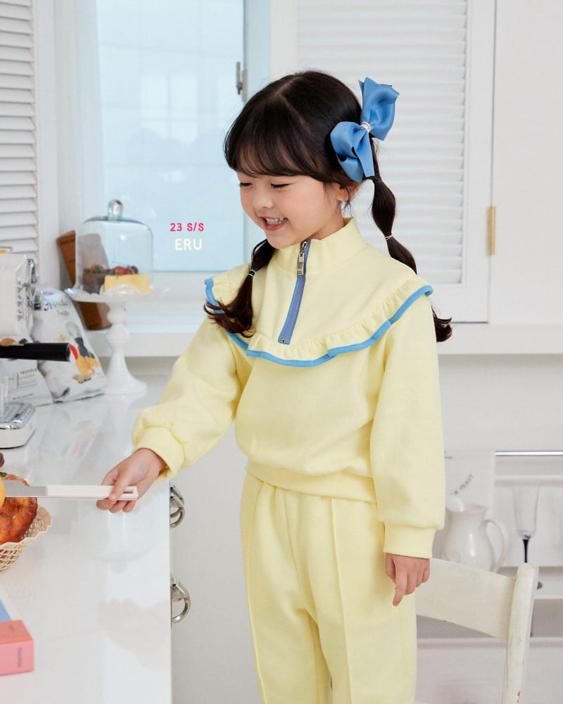 e.ru - Korean Children Fashion - #stylishchildhood - Harnie Top Bottom Set - 2