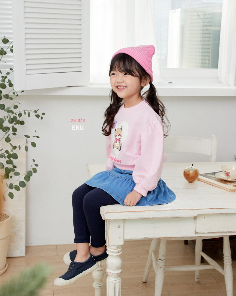 e.ru - Korean Children Fashion - #todddlerfashion - Heart Bear Tee - 4