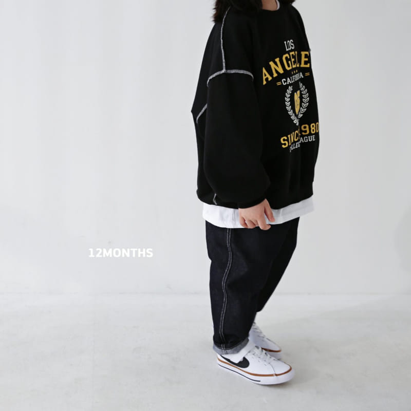 12 Month - Korean Children Fashion - #childofig - LA Sweatshirt - 12