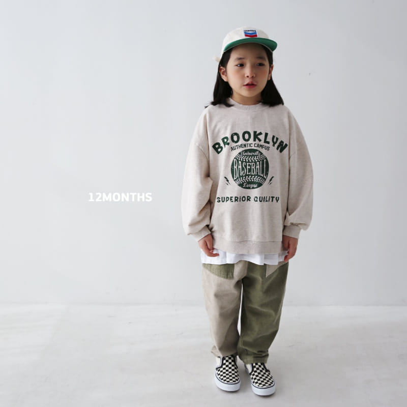 12 Month - Korean Children Fashion - #discoveringself - Baseball Sweatshirt - 12