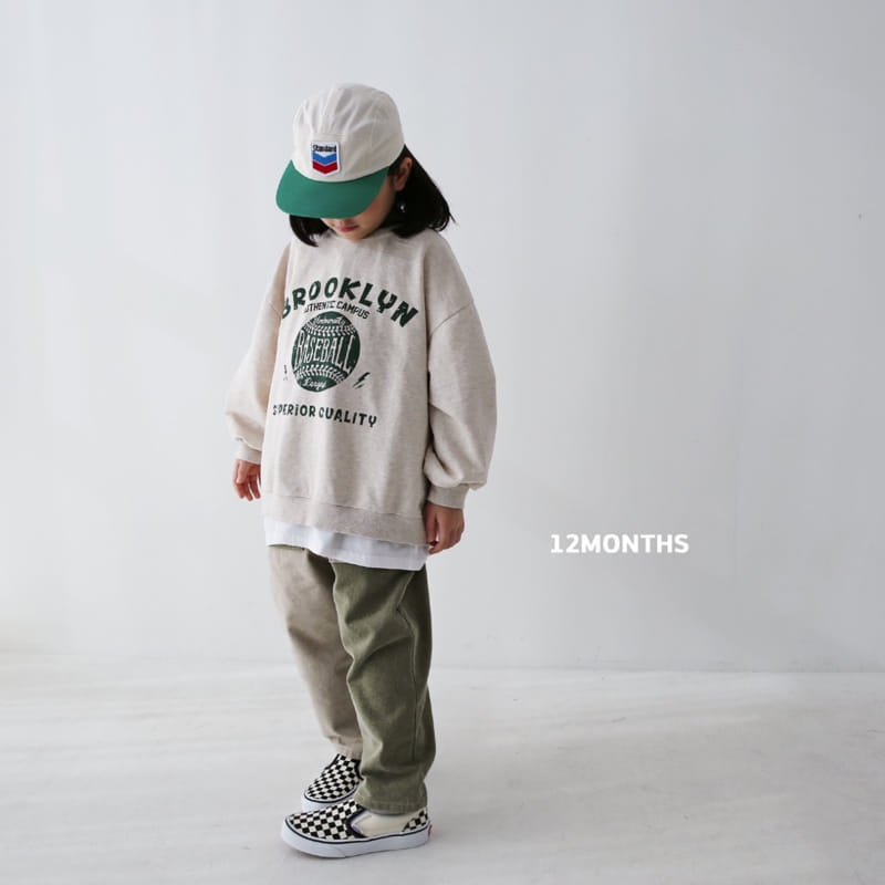 12 Month - Korean Women Fashion - #womensfashion - Mom Baseball Sweatshirt - 11
