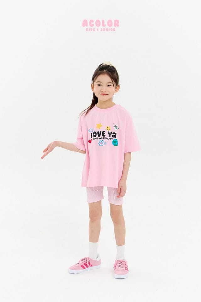 Acolor - Korean Children Fashion - #Kfashion4kids - Love Ya Short Sleeves Tee - 7