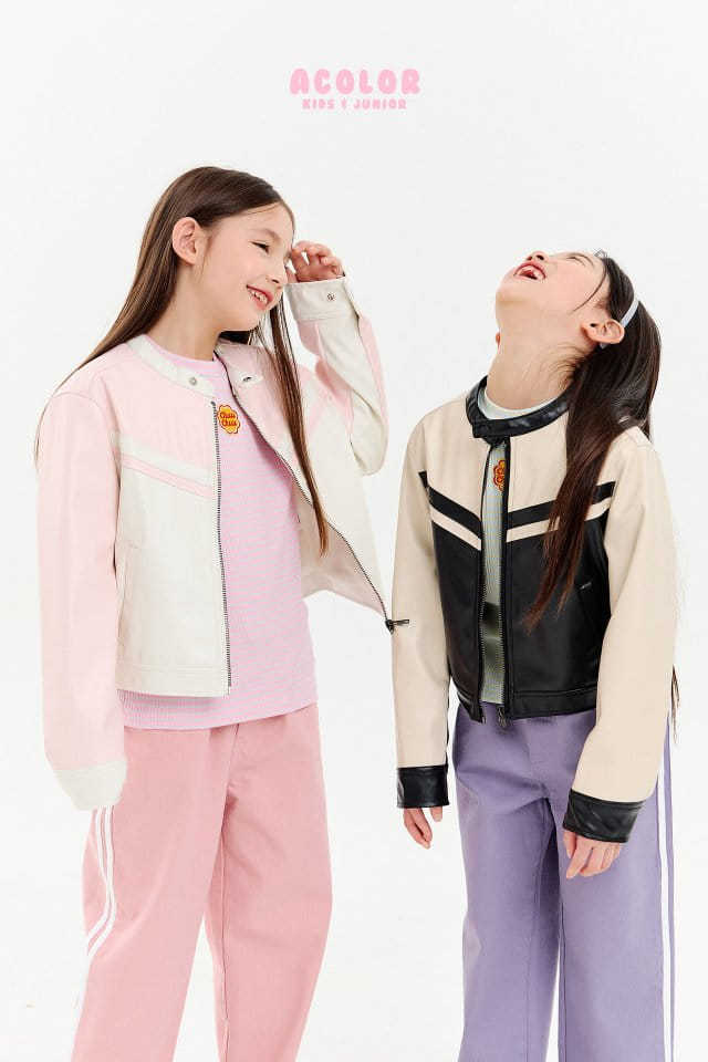 Acolor - Korean Children Fashion - #kidzfashiontrend - Lacing Jacket - 4