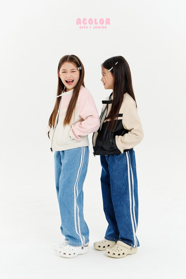 Acolor - Korean Children Fashion - #childofig - Lacing Jacket - 9