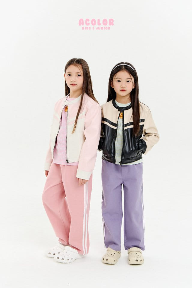 Acolor - Korean Children Fashion - #kidsstore - Lacing Jacket - 2