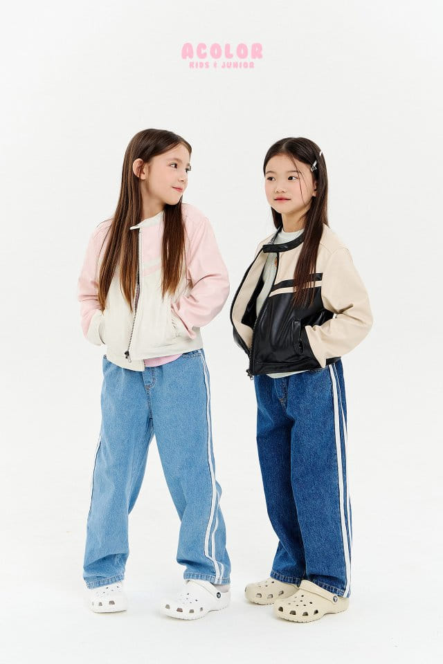 Acolor - Korean Children Fashion - #kidzfashiontrend - Lacing Jacket - 3