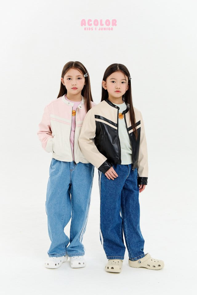 Acolor - Korean Children Fashion - #prettylittlegirls - Lacing Jacket - 8