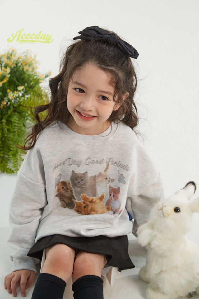 Aeeeday - Korean Children Fashion - #kidzfashiontrend - Cats Sweatshirt - 4