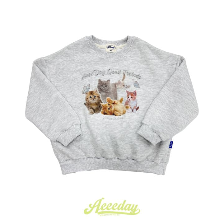 Aeeeday - Korean Children Fashion - #childofig - Cats Sweatshirt - 10