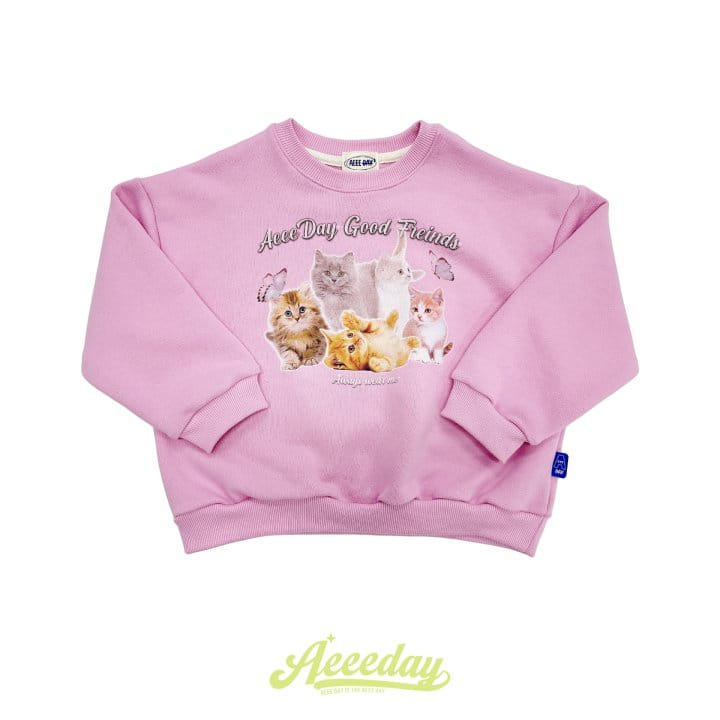 Aeeeday - Korean Children Fashion - #childofig - Cats Sweatshirt - 9