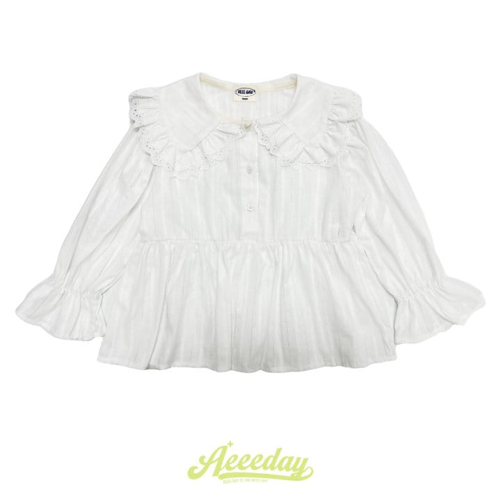 Aeeeday - Korean Children Fashion - #designkidswear - Lace Collar Blouse - 10