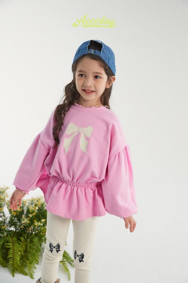 Aeeeday - Korean Children Fashion - #discoveringself - Ribbon Banding Sweatshirt - 2