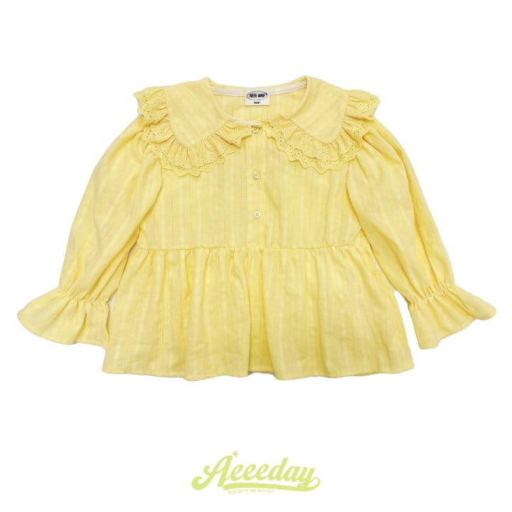 Aeeeday - Korean Children Fashion - #discoveringself - Lace Collar Blouse - 11