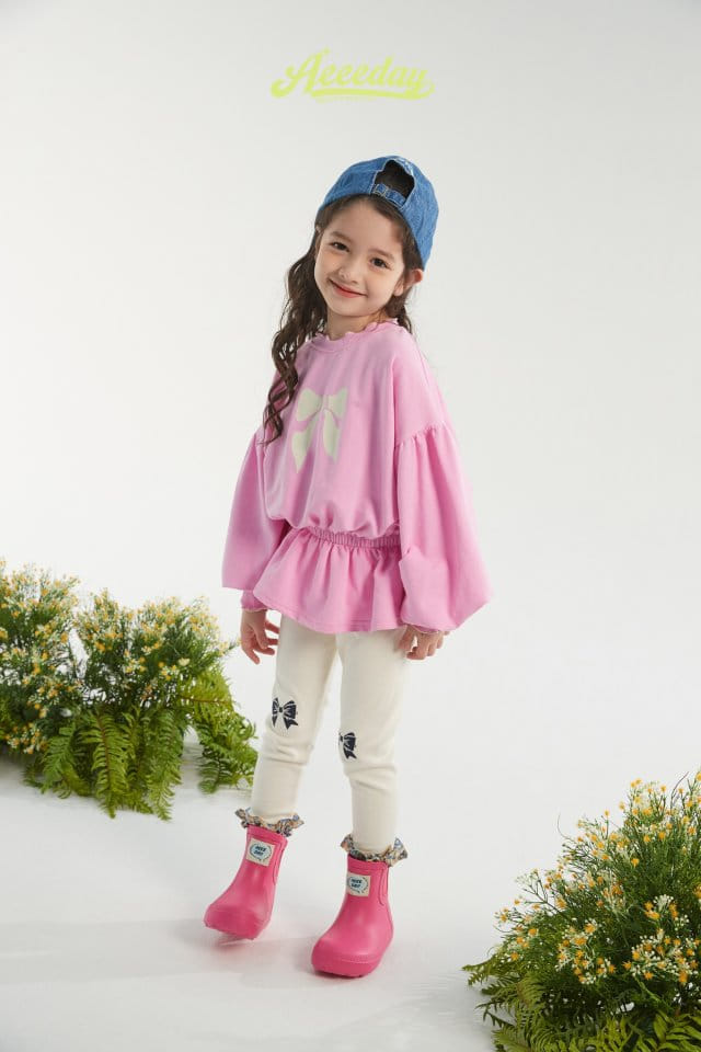 Aeeeday - Korean Children Fashion - #fashionkids - Ribbon Banding Sweatshirt - 4