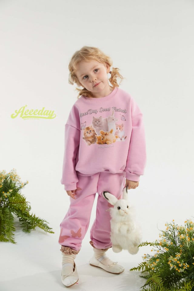 Aeeeday - Korean Children Fashion - #kidsshorts - Cats Sweatshirt