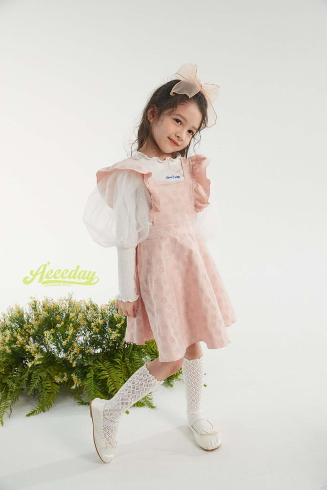 Aeeeday - Korean Children Fashion - #kidsstore - Flower Frill One-piece - 6