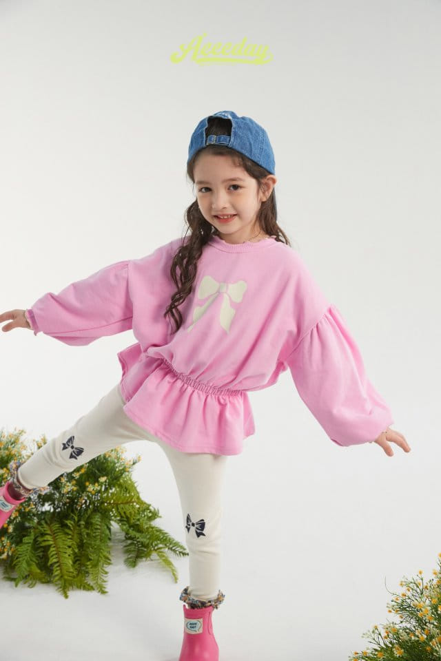 Aeeeday - Korean Children Fashion - #kidzfashiontrend - Ribbon Banding Sweatshirt - 6
