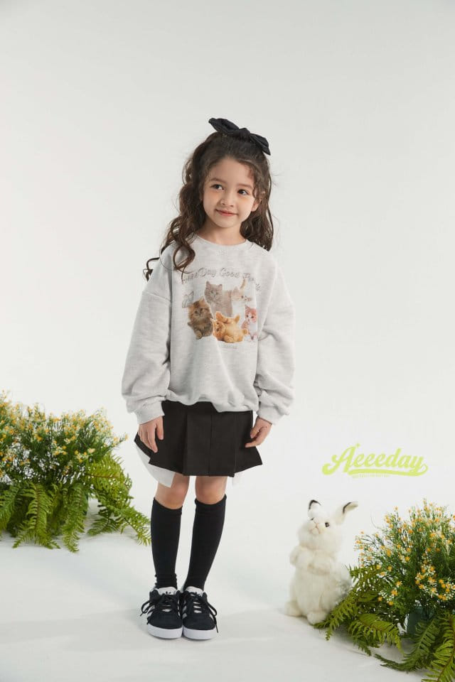 Aeeeday - Korean Children Fashion - #magicofchildhood - Cats Sweatshirt - 6