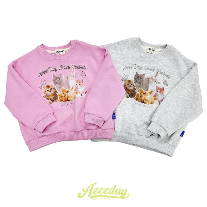 Aeeeday - Korean Children Fashion - #prettylittlegirls - Cats Sweatshirt - 8