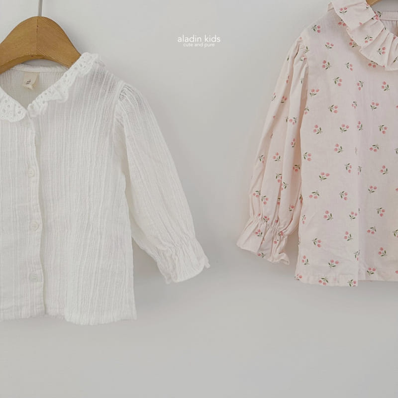 Aladin - Korean Children Fashion - #minifashionista - Cherry Milky Blouse - 5