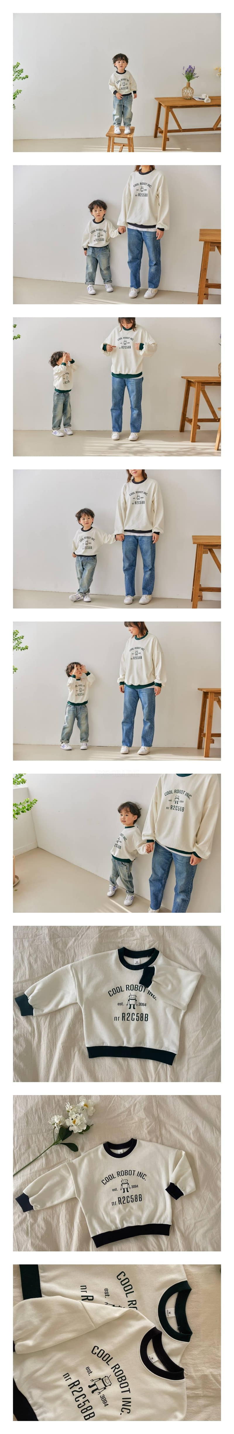 Angelot - Korean Children Fashion - #kidsstore - Robbot Sweatshirt