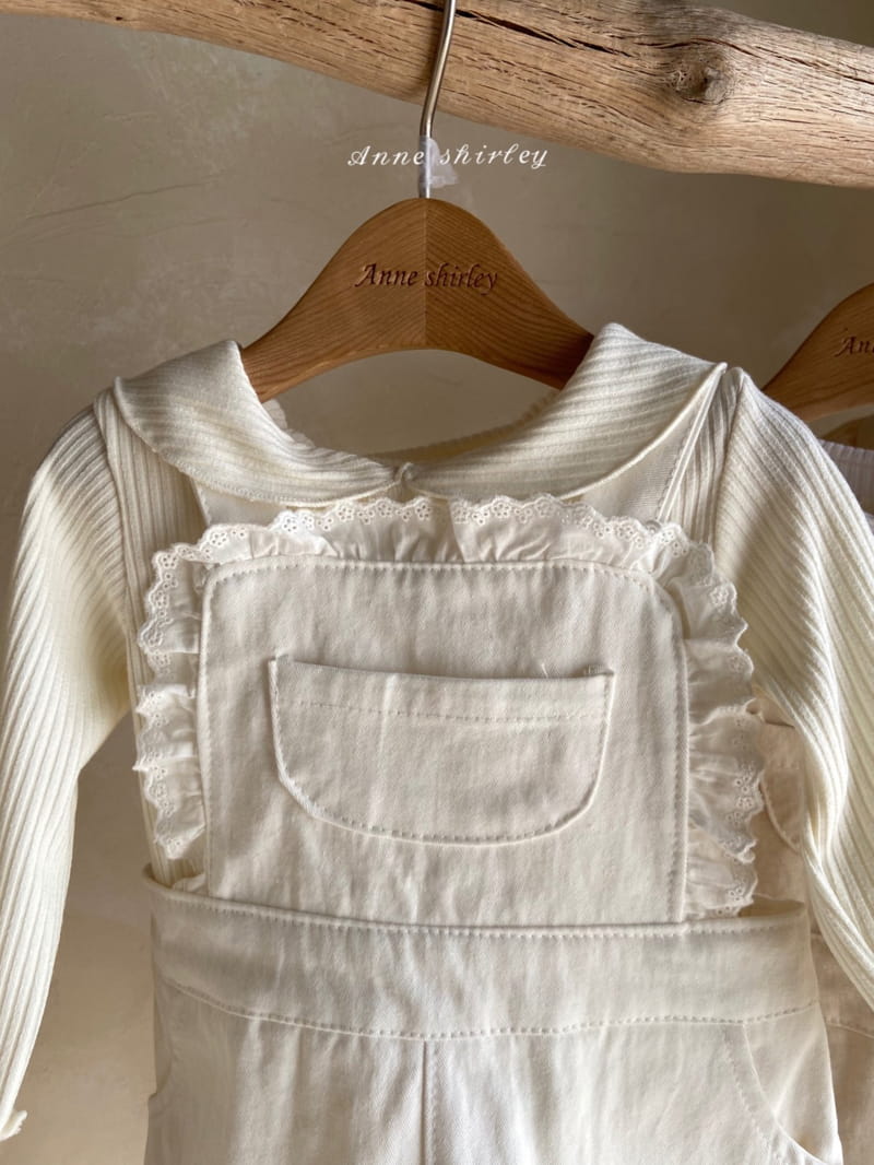 Anne Shirley - Korean Baby Fashion - #babyfashion - Harnie Lace Dungarees Bodysuit - 5