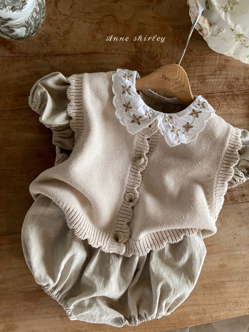Anne Shirley - Korean Baby Fashion - #babygirlfashion - Angel Collar Bodysuit - 2