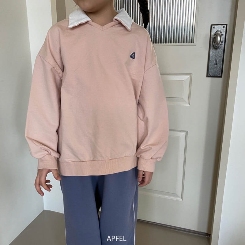 Apfel - Korean Children Fashion - #prettylittlegirls - Collar Sweatshirt - 2