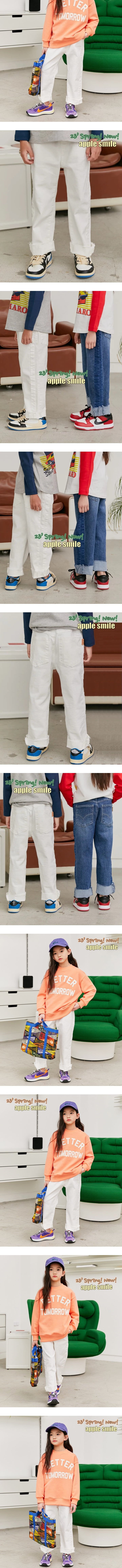 Apple Smile - Korean Children Fashion - #kidsshorts - Slit Pants