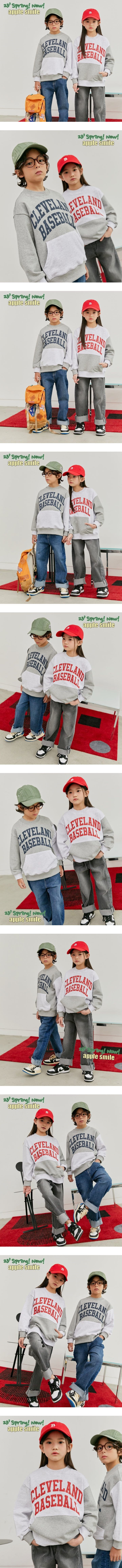 Apple Smile - Korean Children Fashion - #kidzfashiontrend - Baseball M Tee